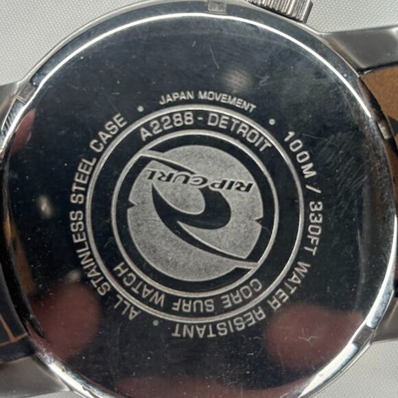 Rip Curl Detroit Leather Watch - Black - A2288 - Picture 8 of 14